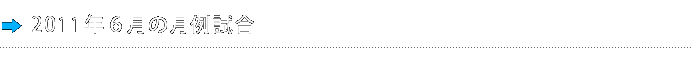 2011年6月の月例試合